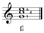 C Major Second Inversion